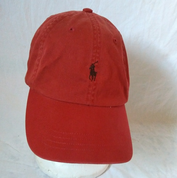 Polo Vintage Red Ralph Lauren Pony Dad Hat VUMSzpLGq